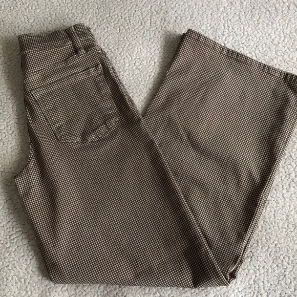 Frame Denim Brown Houndstooth Flare Jeans - Picture 10 of 16
